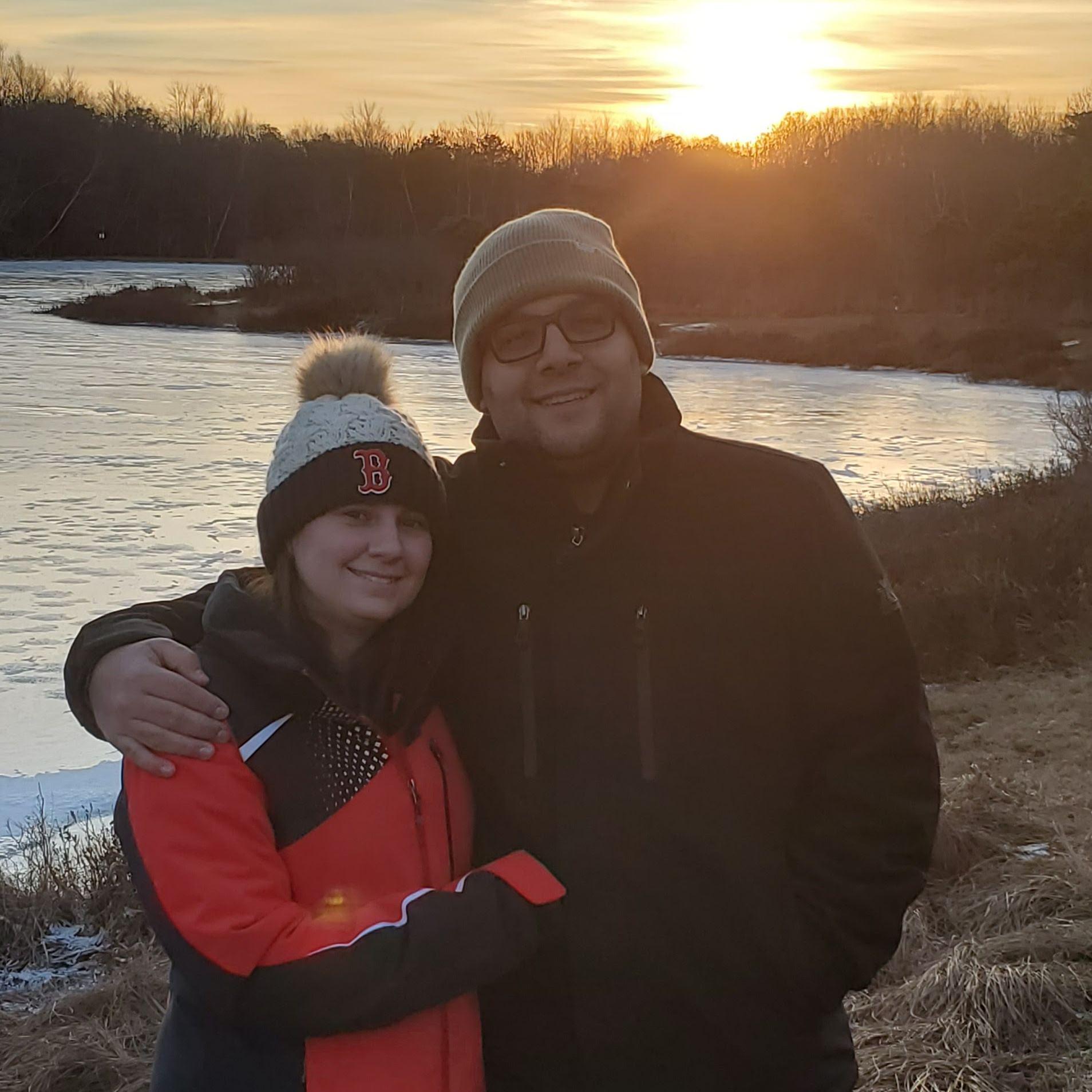 Another day in the mountains enjoying the sunset by the lake