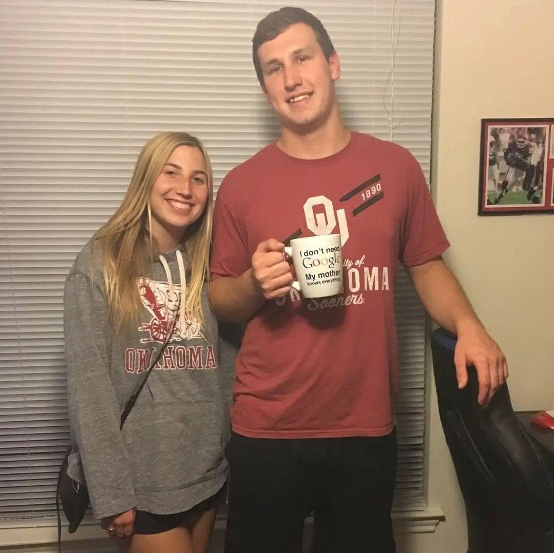 This was taken on the day Rush moved into his very first apartment at OU in 2018. I had moved into my dorm a few days before.