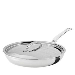 Hestan ProBond Luxe 11" Polished Professional Clad Stainless Steel Skillet with Lid