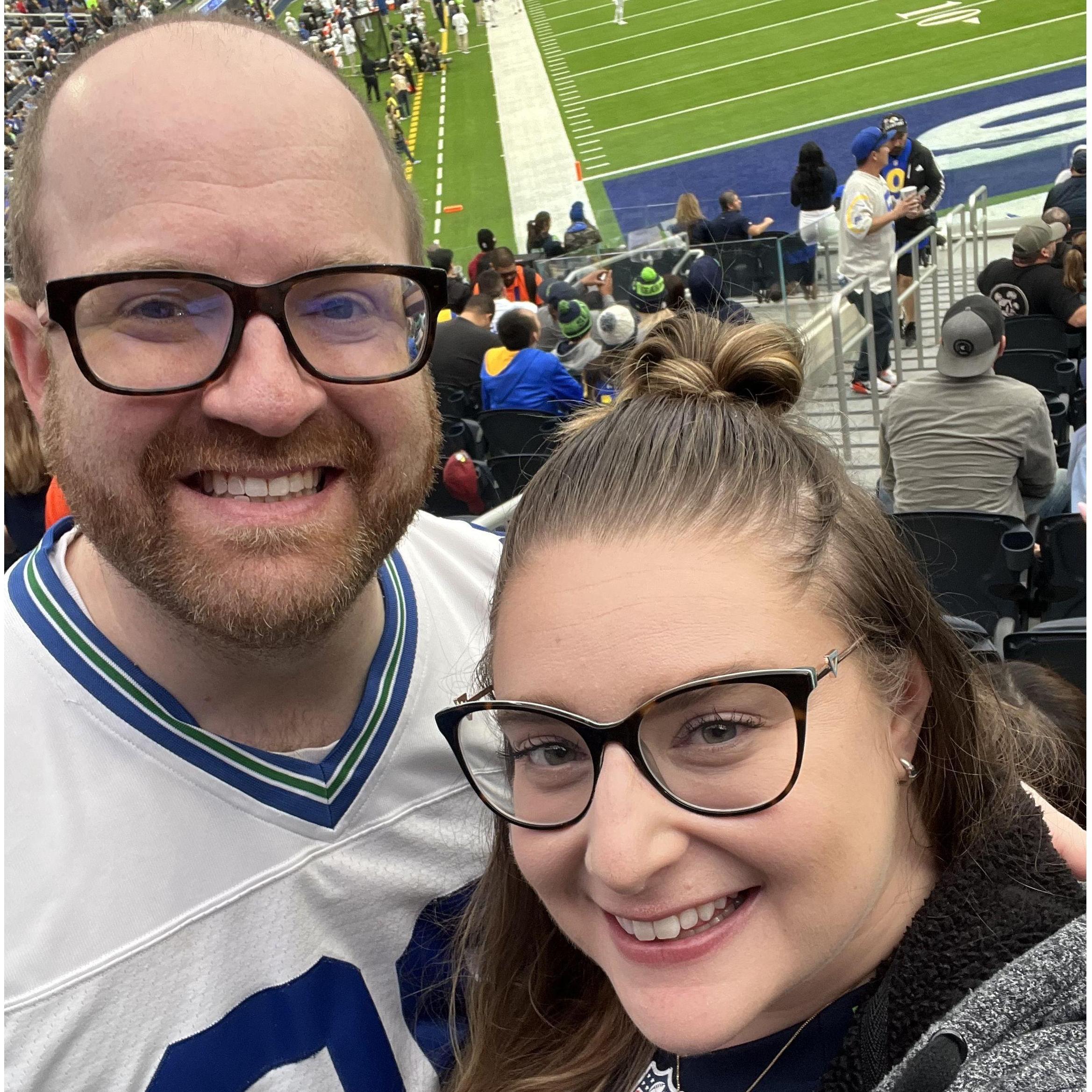 Karleigh's first NFL game!