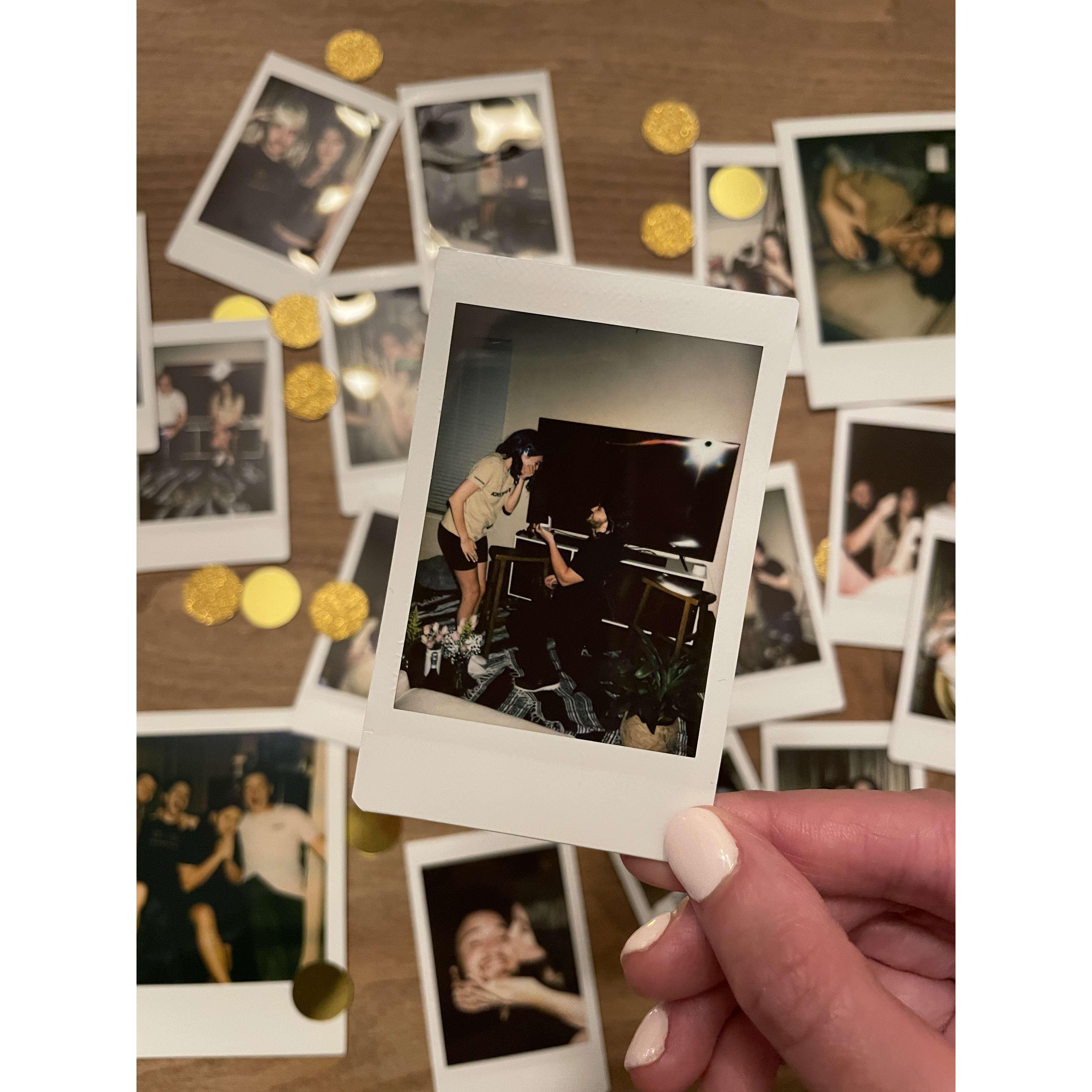 Engagement on Poloroids