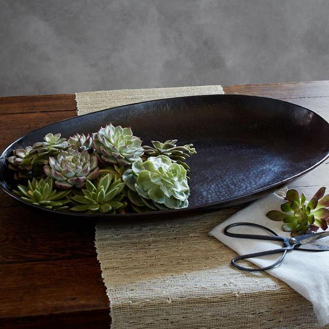 Metal Charger Tray, Oblong