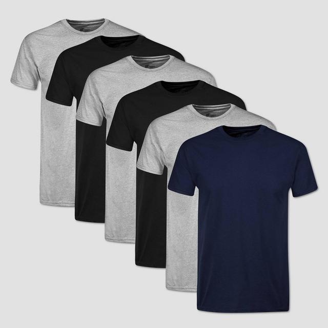 Hanes Red Label Men's Crew Dyed 6pk T-Shirt - Color May Vary M