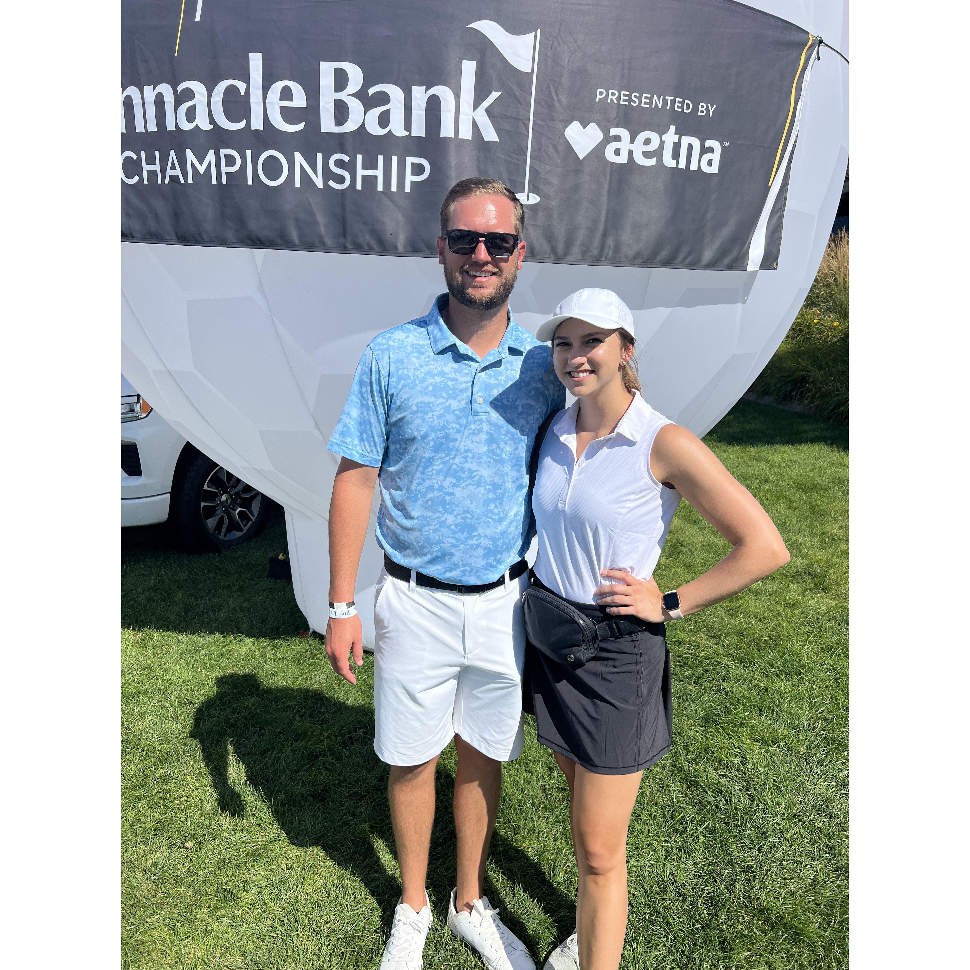 Watched Brandon at the Omaha Pinnacle Bank Golf Championship
