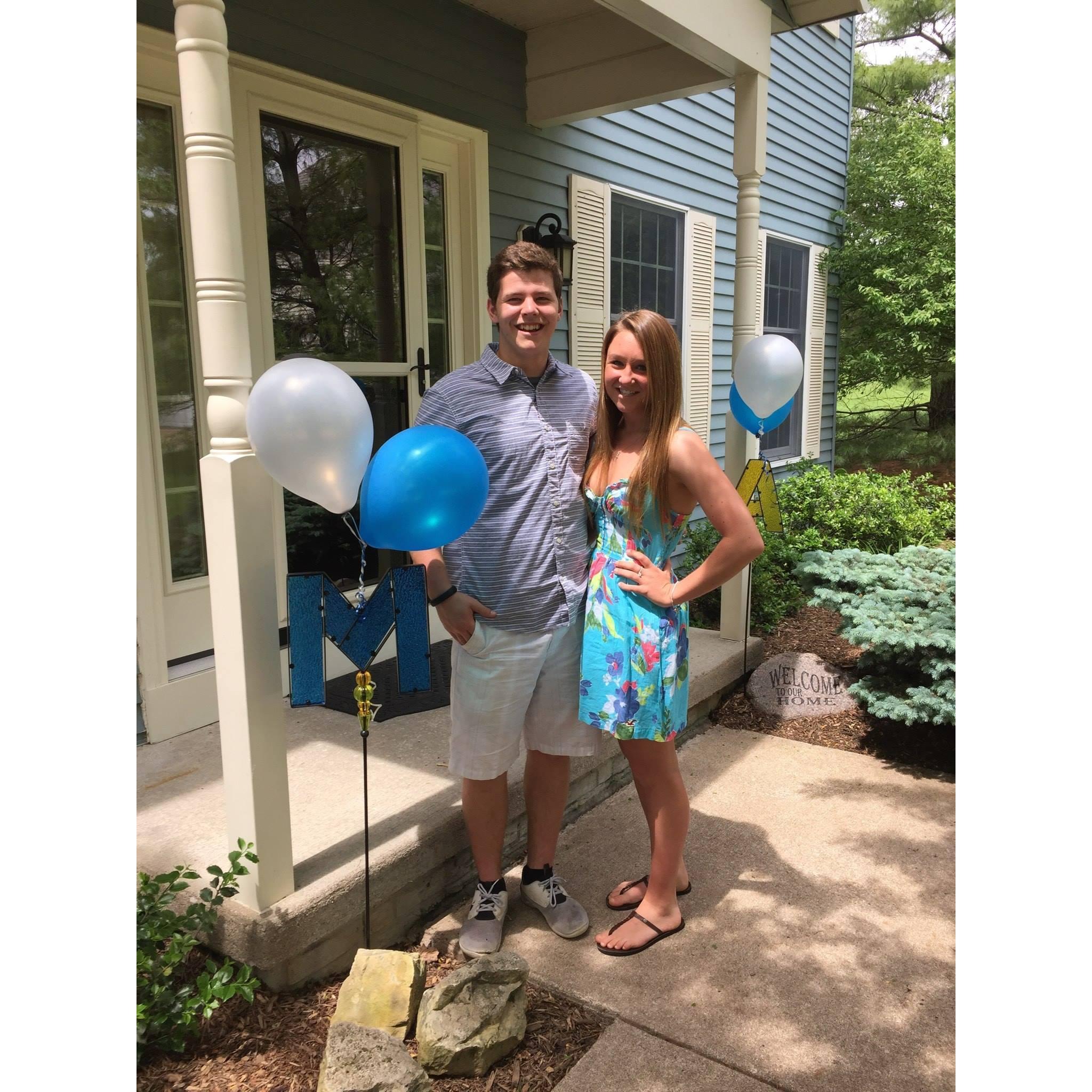 Matt's high school graduation party