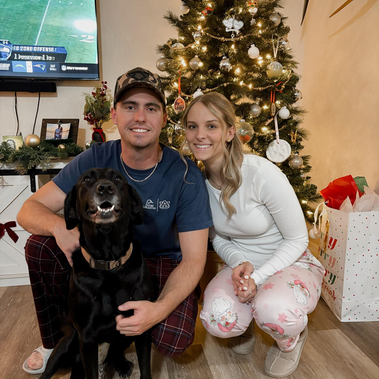 First Christmas in our home! Molly girl!
