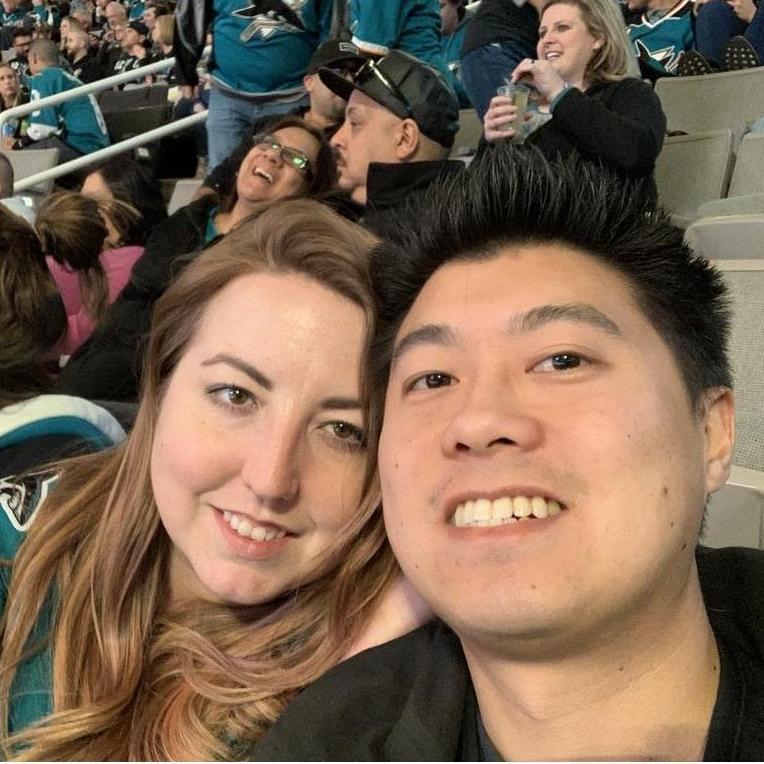 This may be the only picture of Erika & Dennis that features Erika on the left