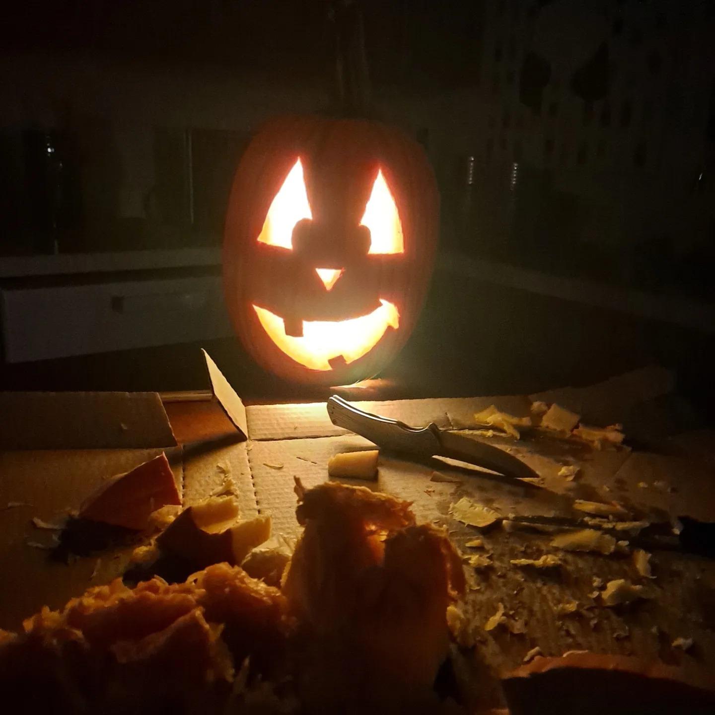 the first of many (pumpkin) smiles to come