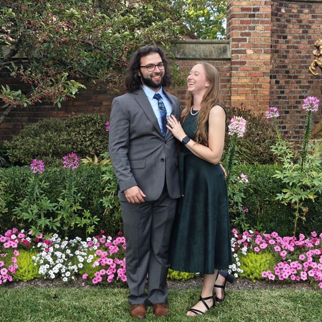 At Hannah and David's wedding