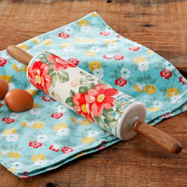 PW Vintage Floral Themed Rolling Pin