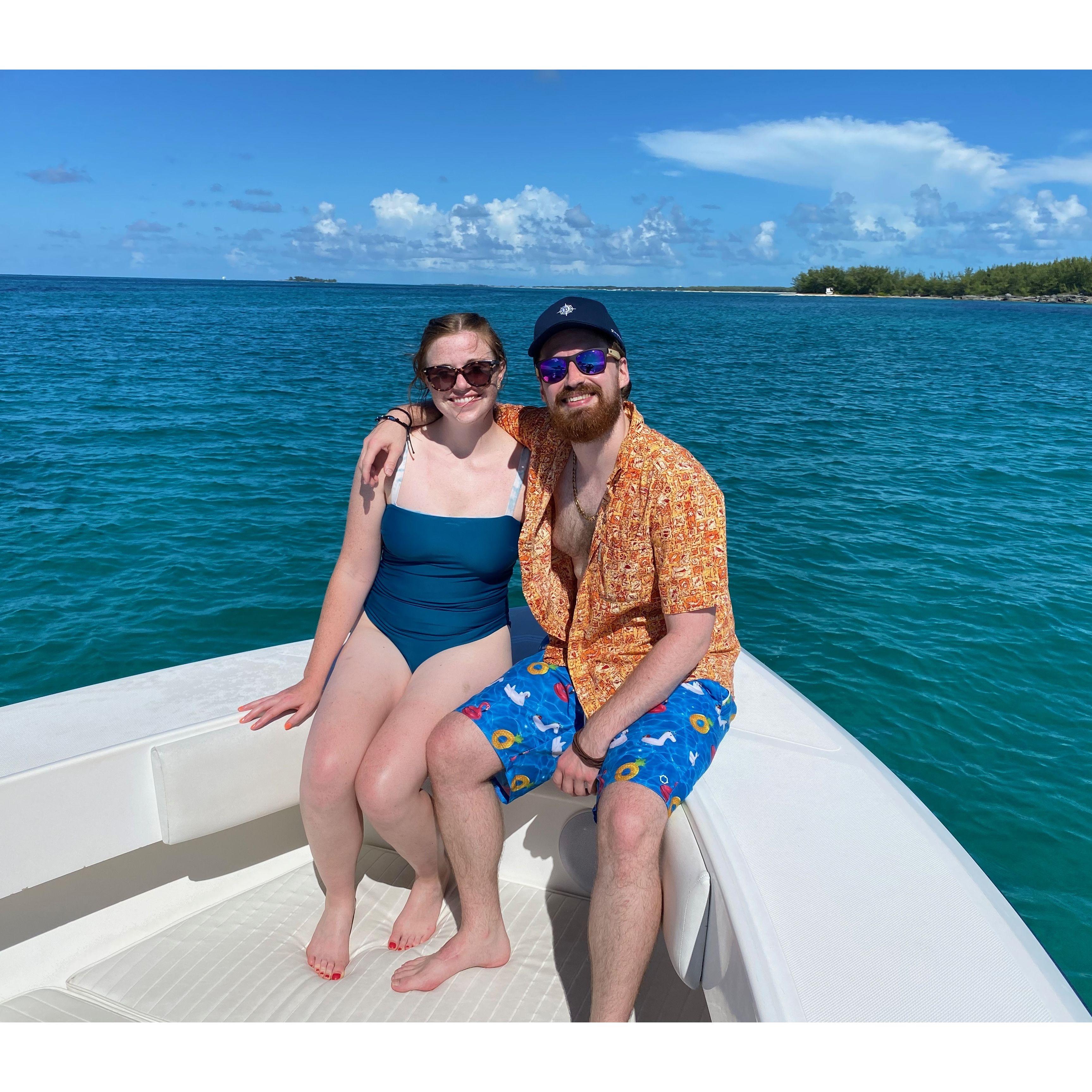 Our first international trip was to the Bahamas, with a free stay at Atlantis thanks to Joe's sports betting acumen!