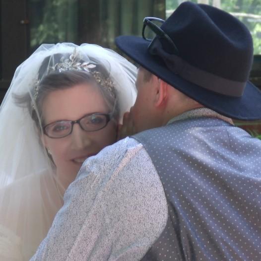 While reading his vows, David shared something just for Nancy.