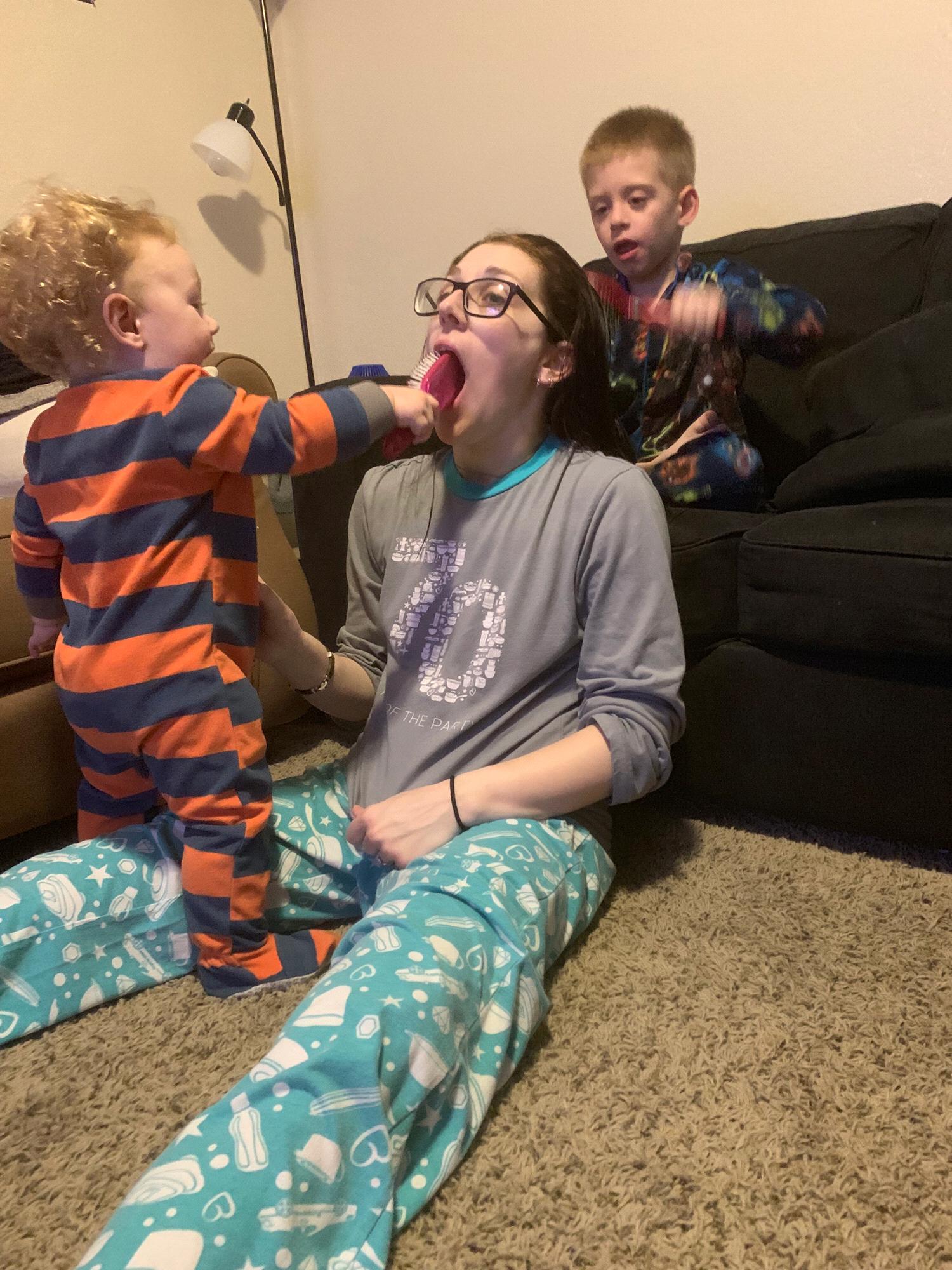 Boys gave momma a spa night!