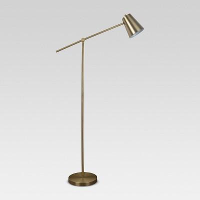 Cantilever Floor Lamp Brass Includes Energy Efficient Light Bulb - Project 62™