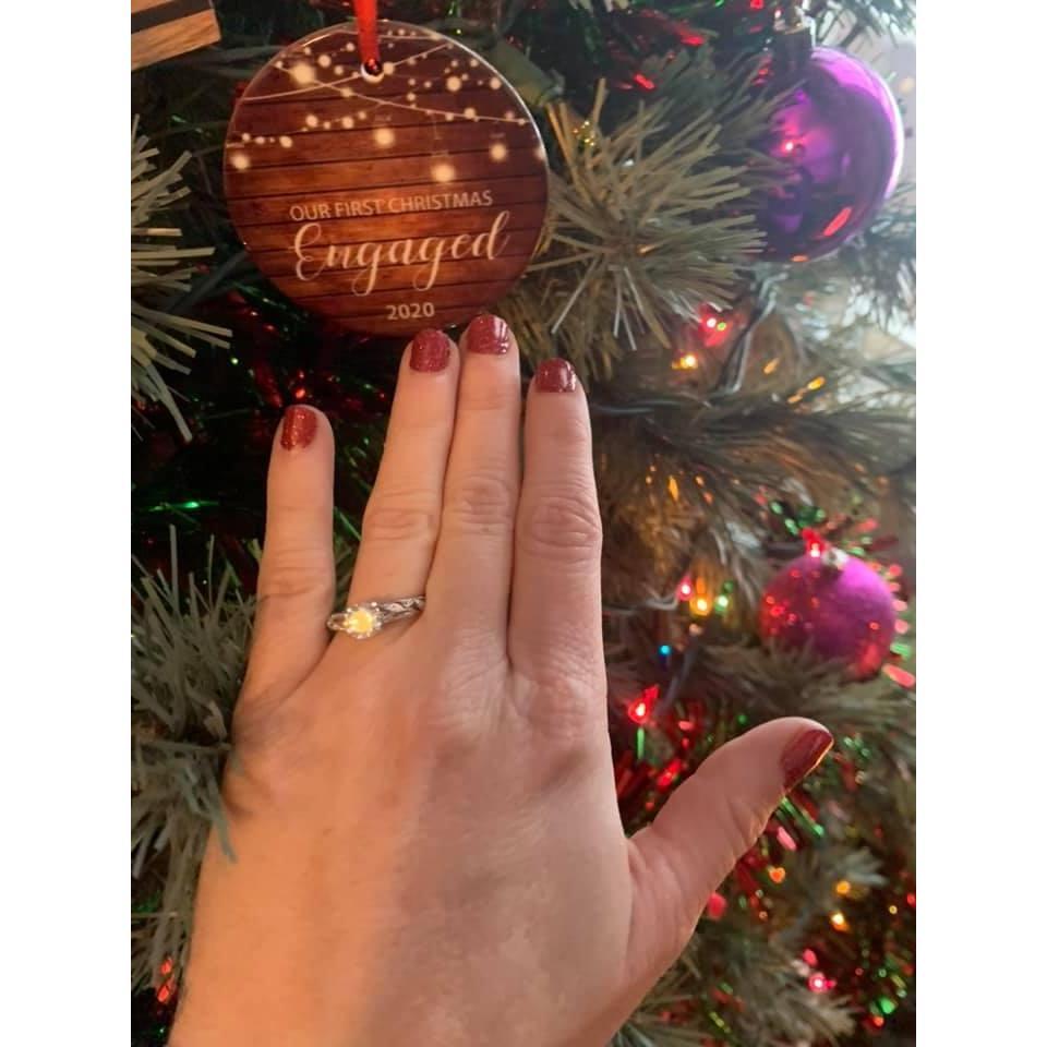 The ornament Nick gave me when he proposed.