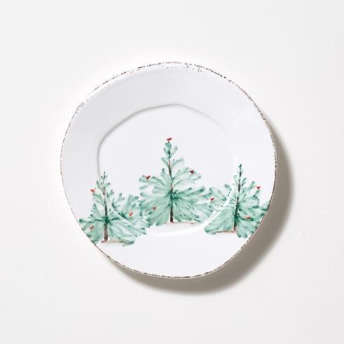 VIETRI Lastra Holiday Salad Plate