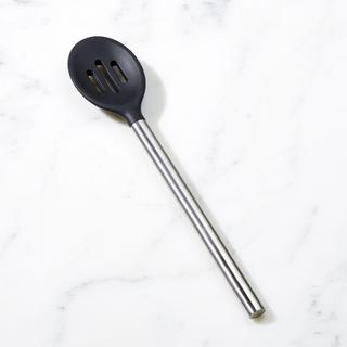 Black Silicone Slotted Spoon