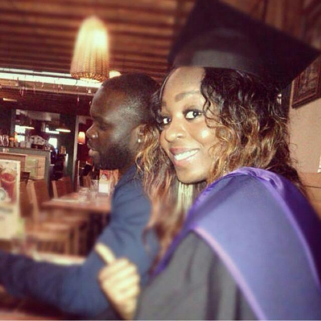 My graduation in November 2012, the first time he met my mum and sister!