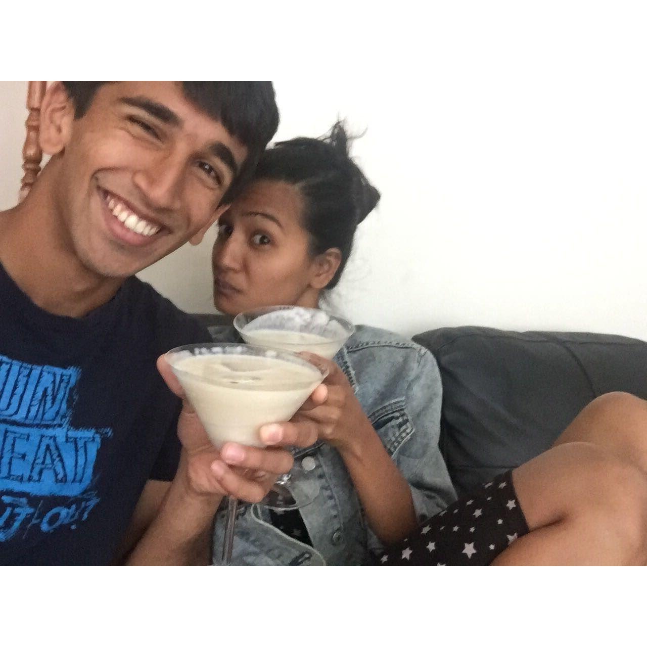 Summer 2016!! After graduation, Jeet and Ritu spent a whole summer hanging together before starting our first full time jobs in the fall! Did someone say tres classy banana smoothies?