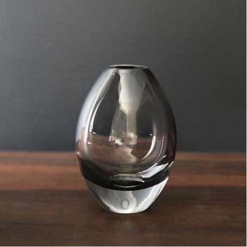 Teardrop Smoke Grey Bud Vase