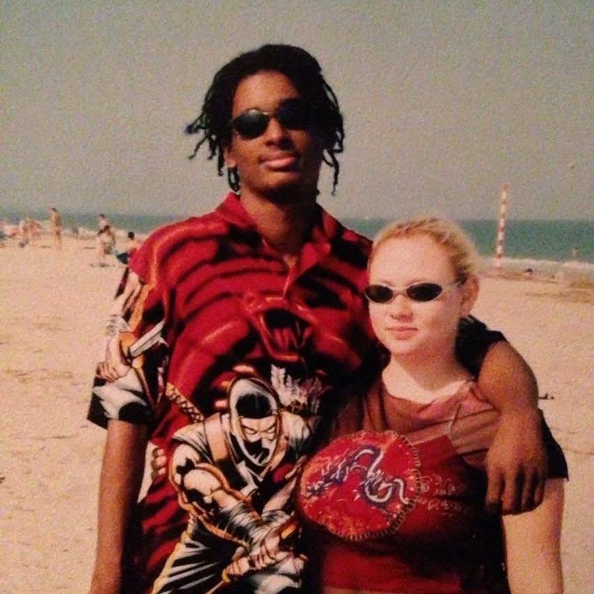 Barry and I in April 2002. Before we started dating.