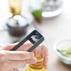 YAMAZAKI home 3127 Tower Bottle Opener, Black