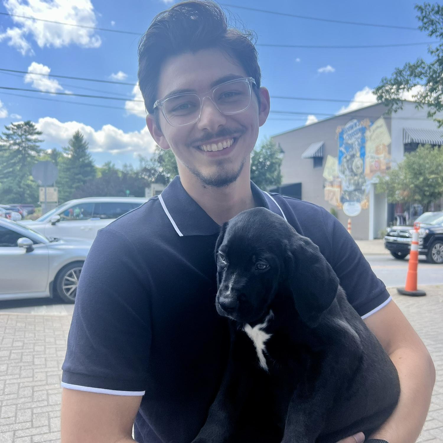 Just a great photo of Will on a visit to my hometown. -Leah
