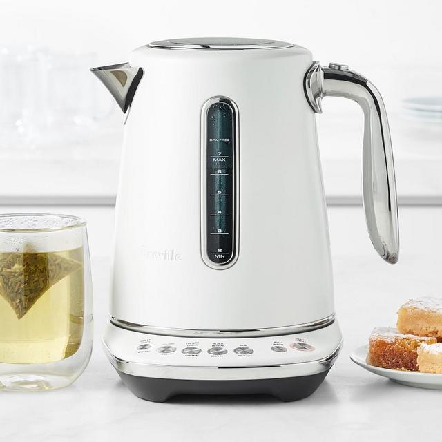 Breville Variable-Temperature Luxe Kettle, Sea Salt