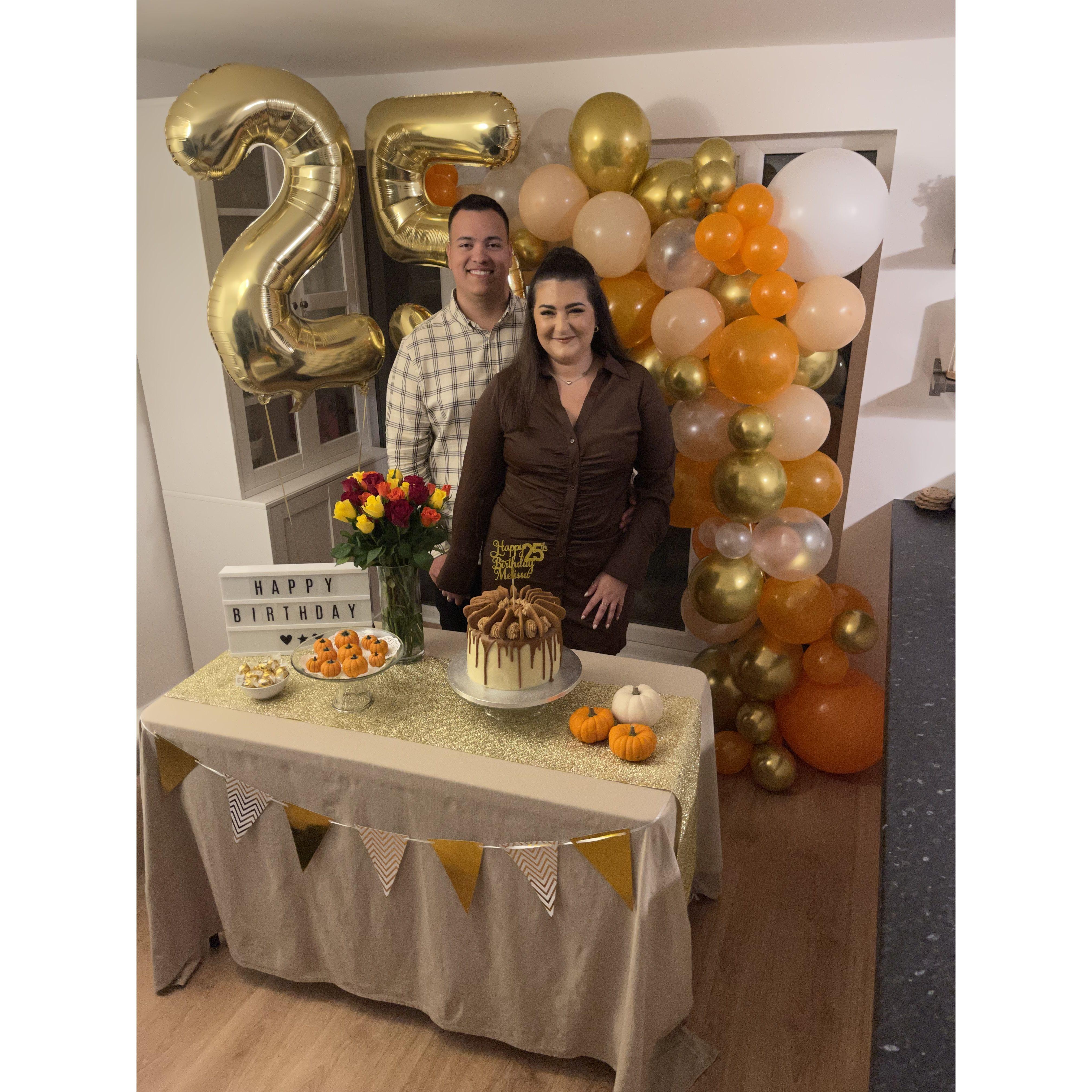 October 2022- Celebrating Melissa's 25th Birthday