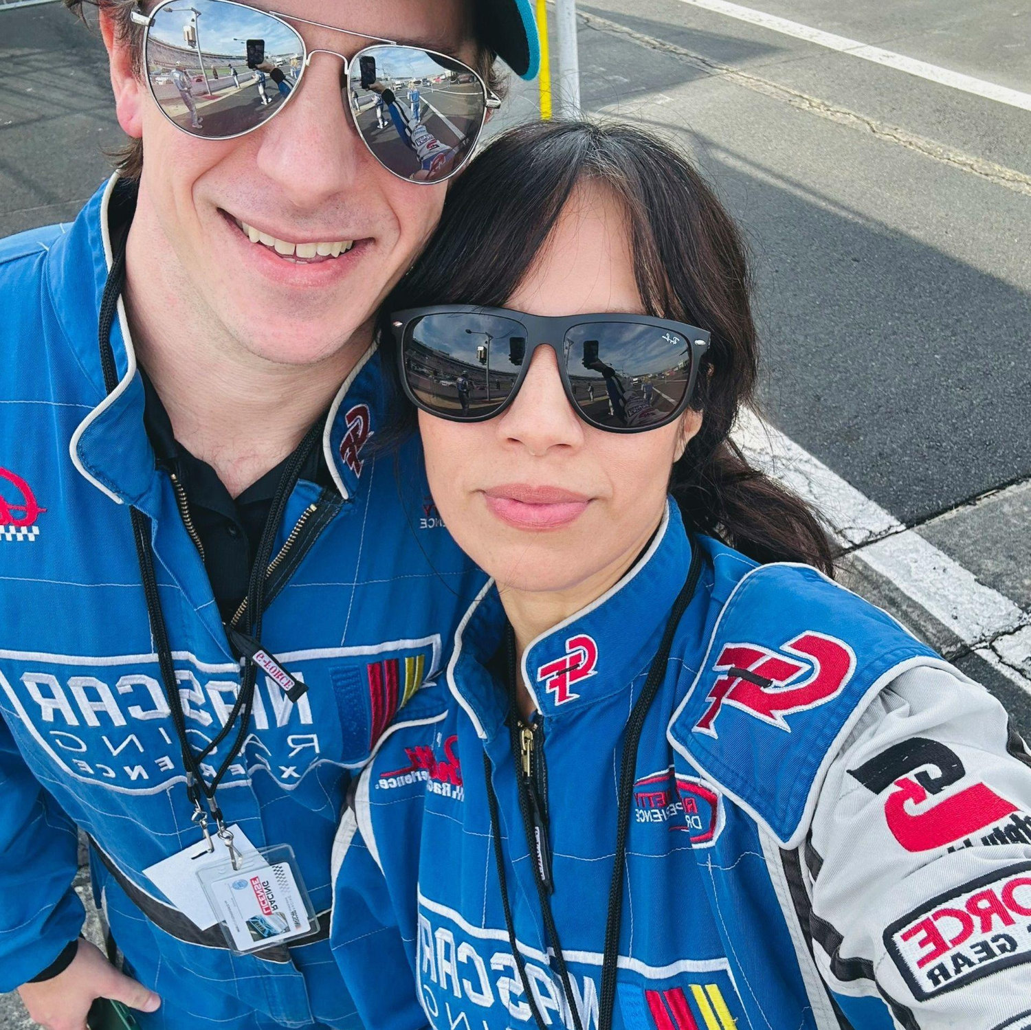 Our first NASCAR experience… what a rush! 🏎️❤️