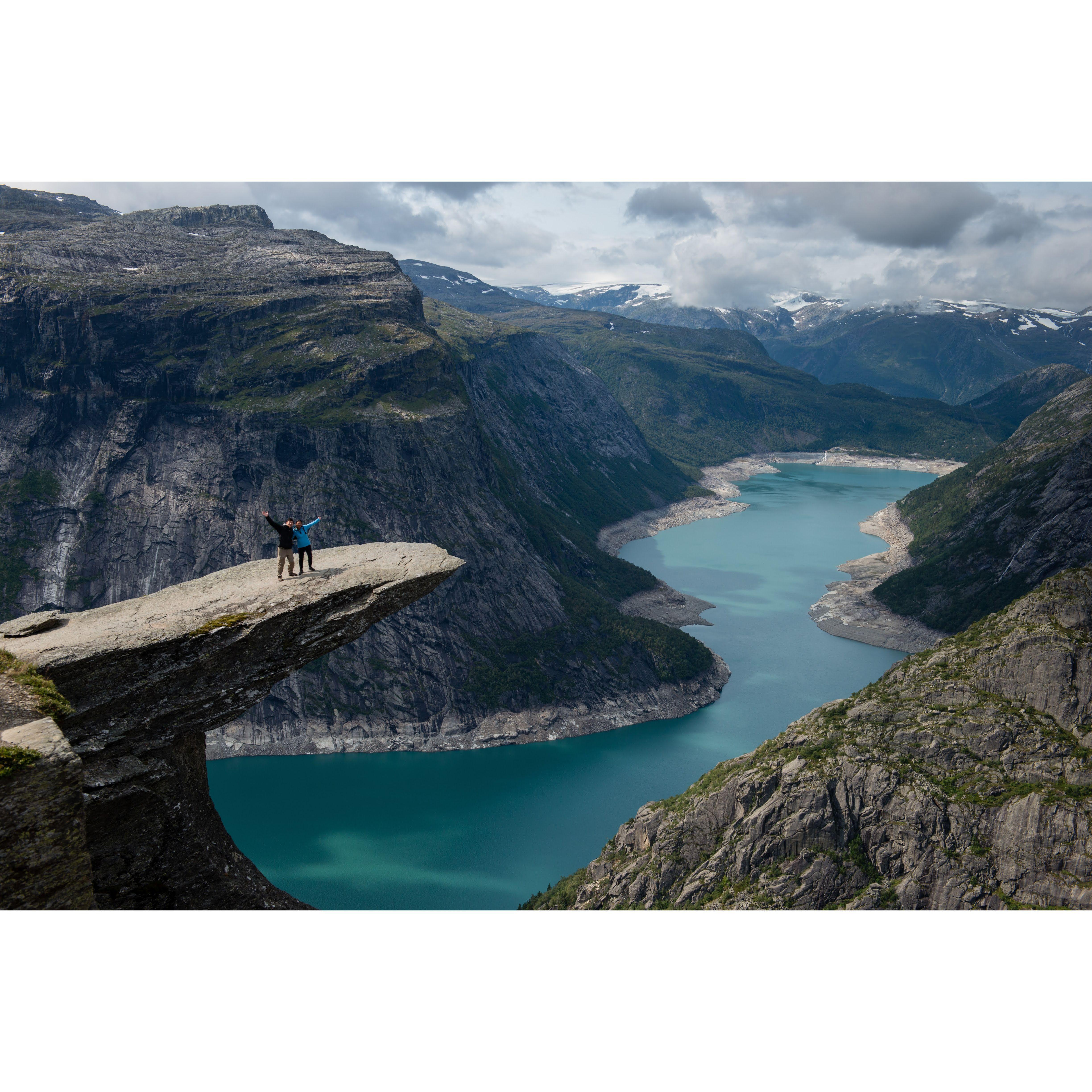 Those tiny people are us!