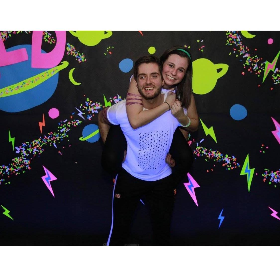 january 27, 2017. college black light dance!