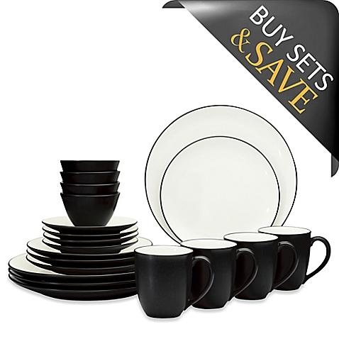 Noritake® Colorwave Coupe 20-Piece Dinnerware Set in Graphite