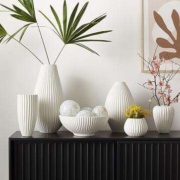 Sanibel Textured Ceramic Vases - Small