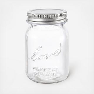 Mini Glass Mason Jar Favors, Set of 12