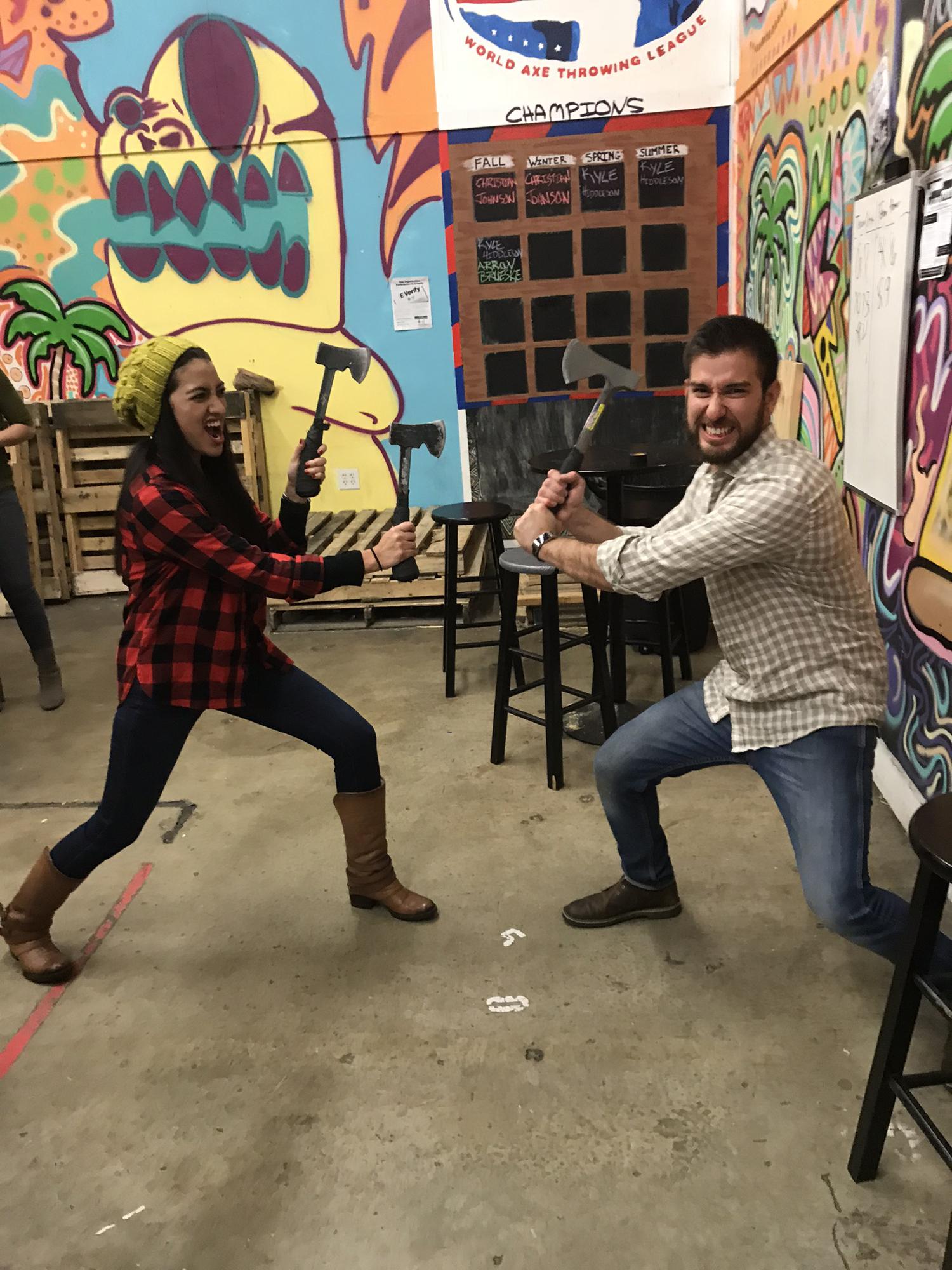 Sergio's 31st Axe Throwing Celebration
