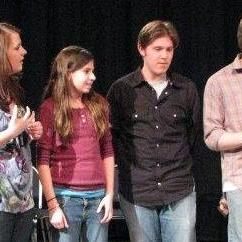 A rare pic of us in high school together (during an improv show)