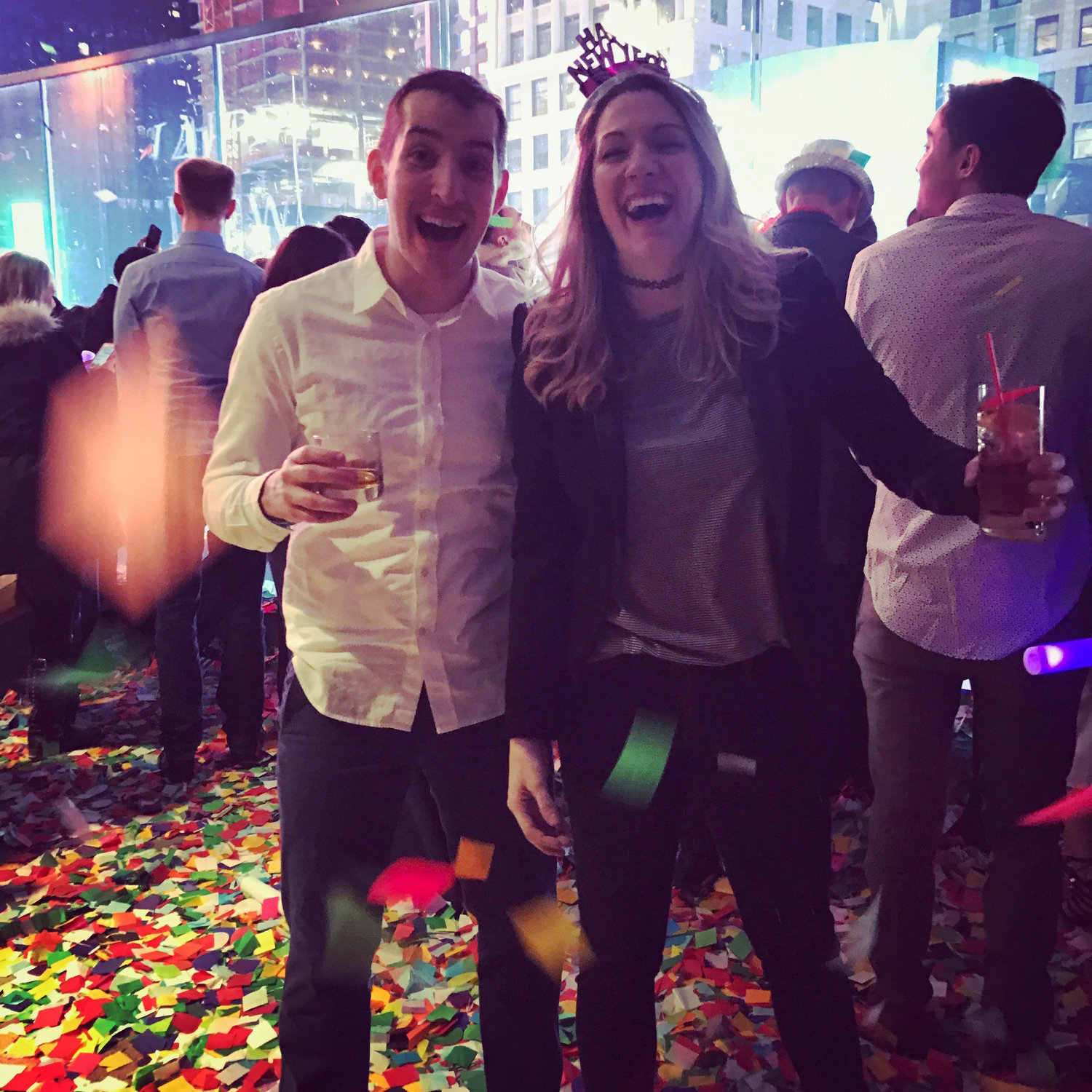 New Year's 2017 in Times Square, NYC. #expensive #freedrinks #notfree