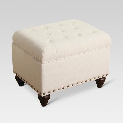 Danbury Tufted Storage Ottoman with Nailheads - Threshold™
