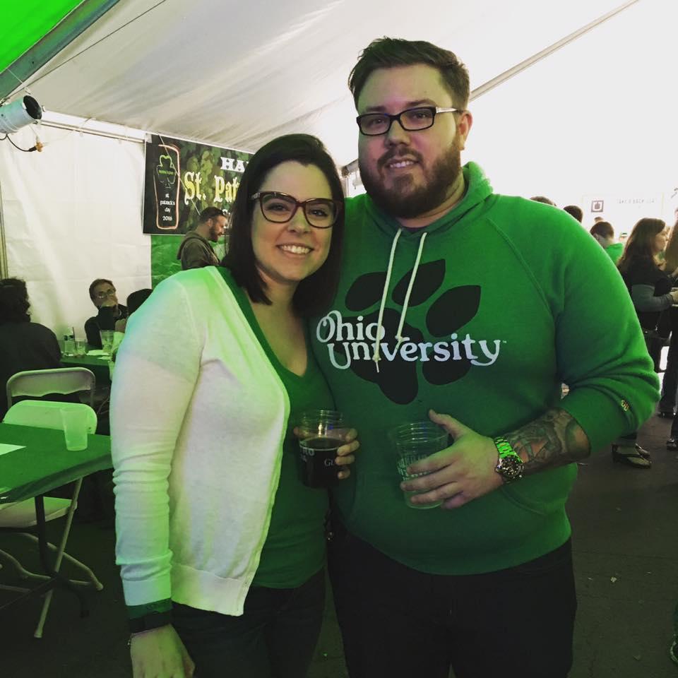Celebrating Betsy's birthday & St. Patrick's Day in Columbus