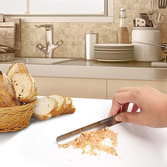 Restaurant Crumb Sweepers,Restaurant Crumb cleaner, Stainless Steel Crumb Scraper, Crumber tool for Waiters, Waitresses and Servers (1 PACK)