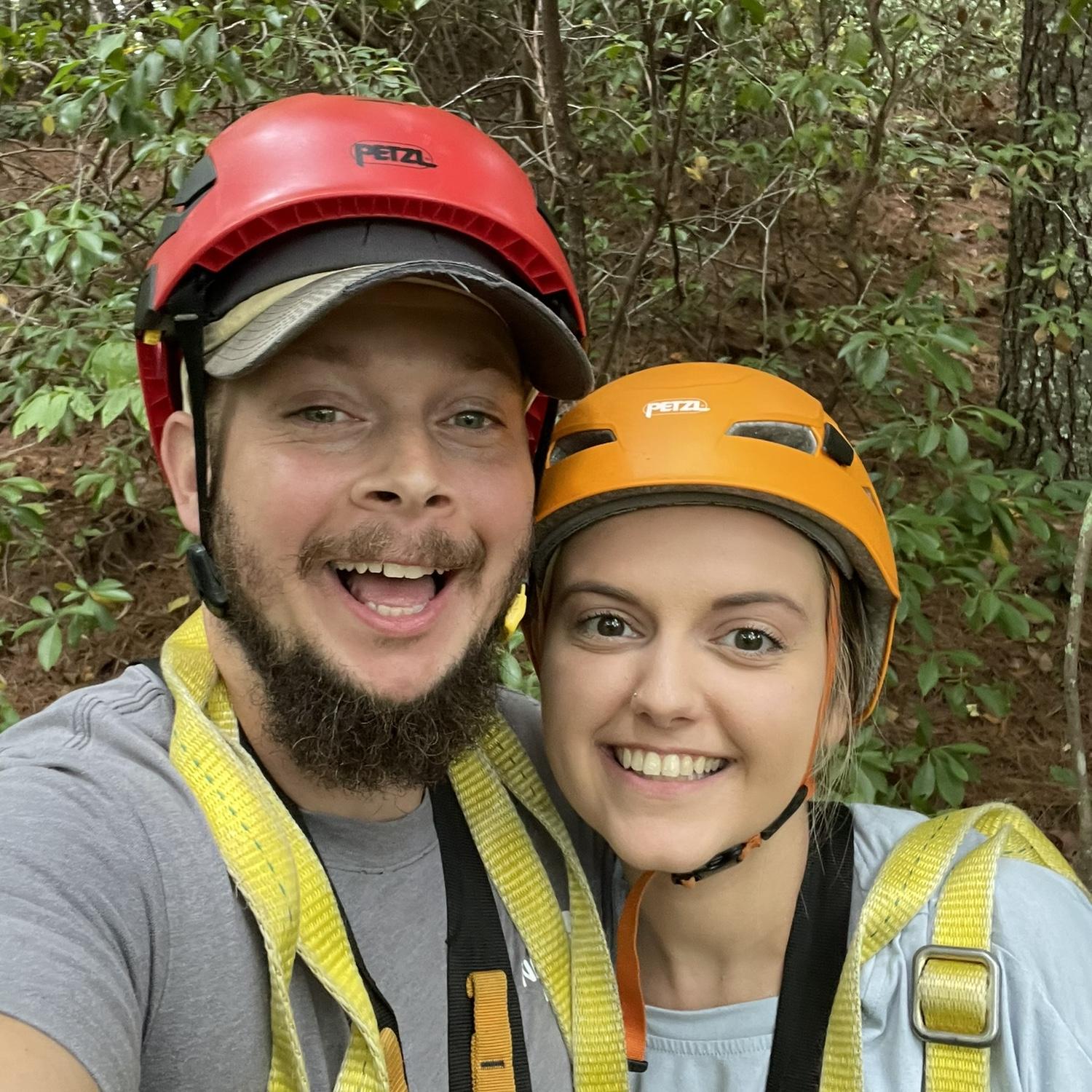 some of our travel adventures, ziplining and white water rafting in the mountains of Bryson City, NC for Labor Day weekend