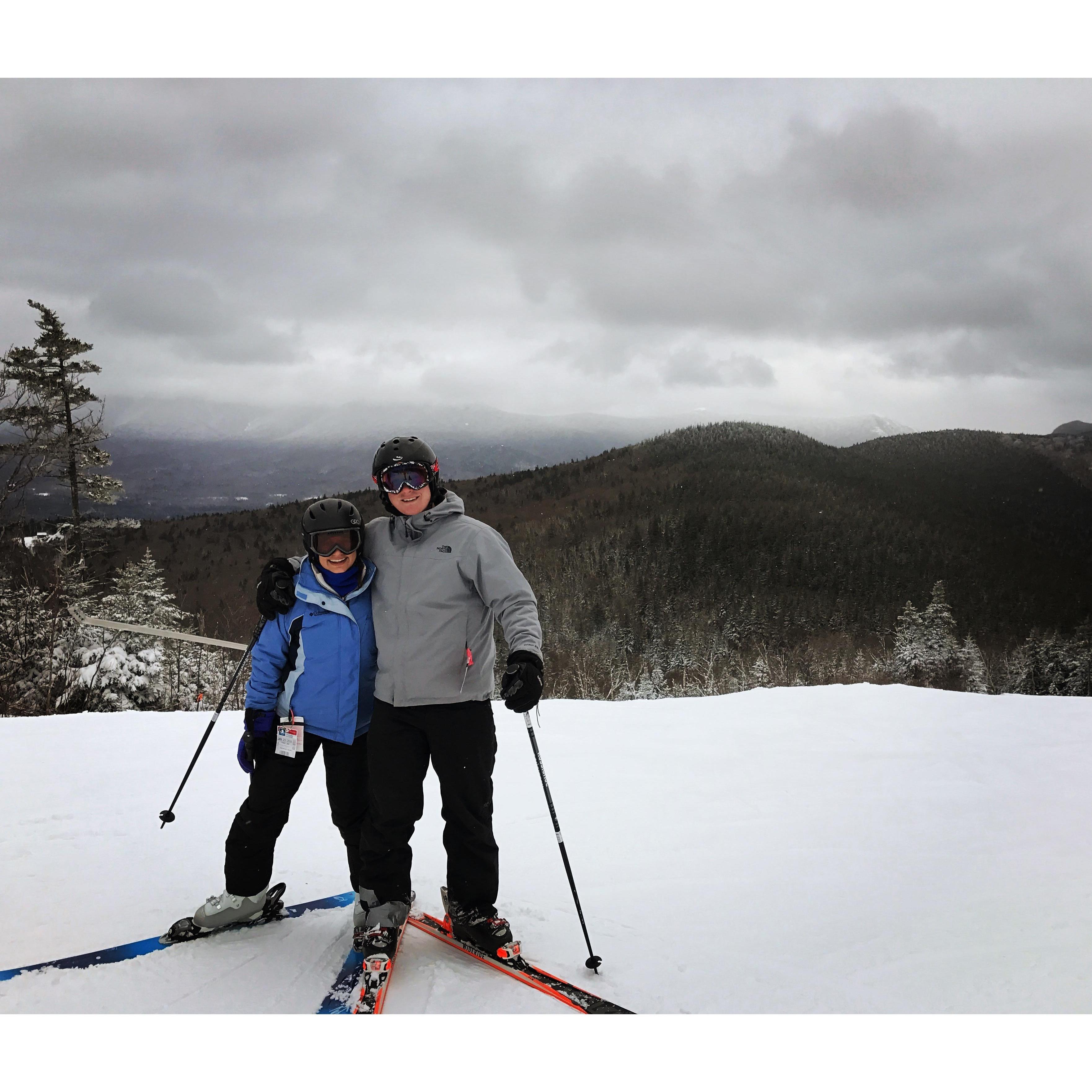 skiing in Bretton Woods, NH