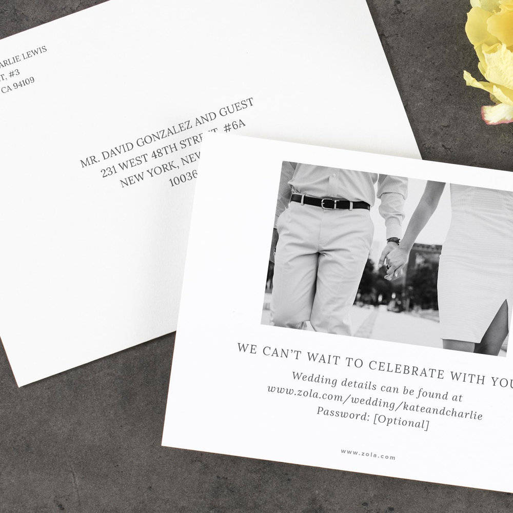 Stevens Rise | Navy | Zola Save The Dates