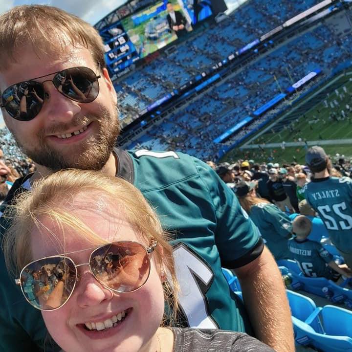 Our first Eagles game together!