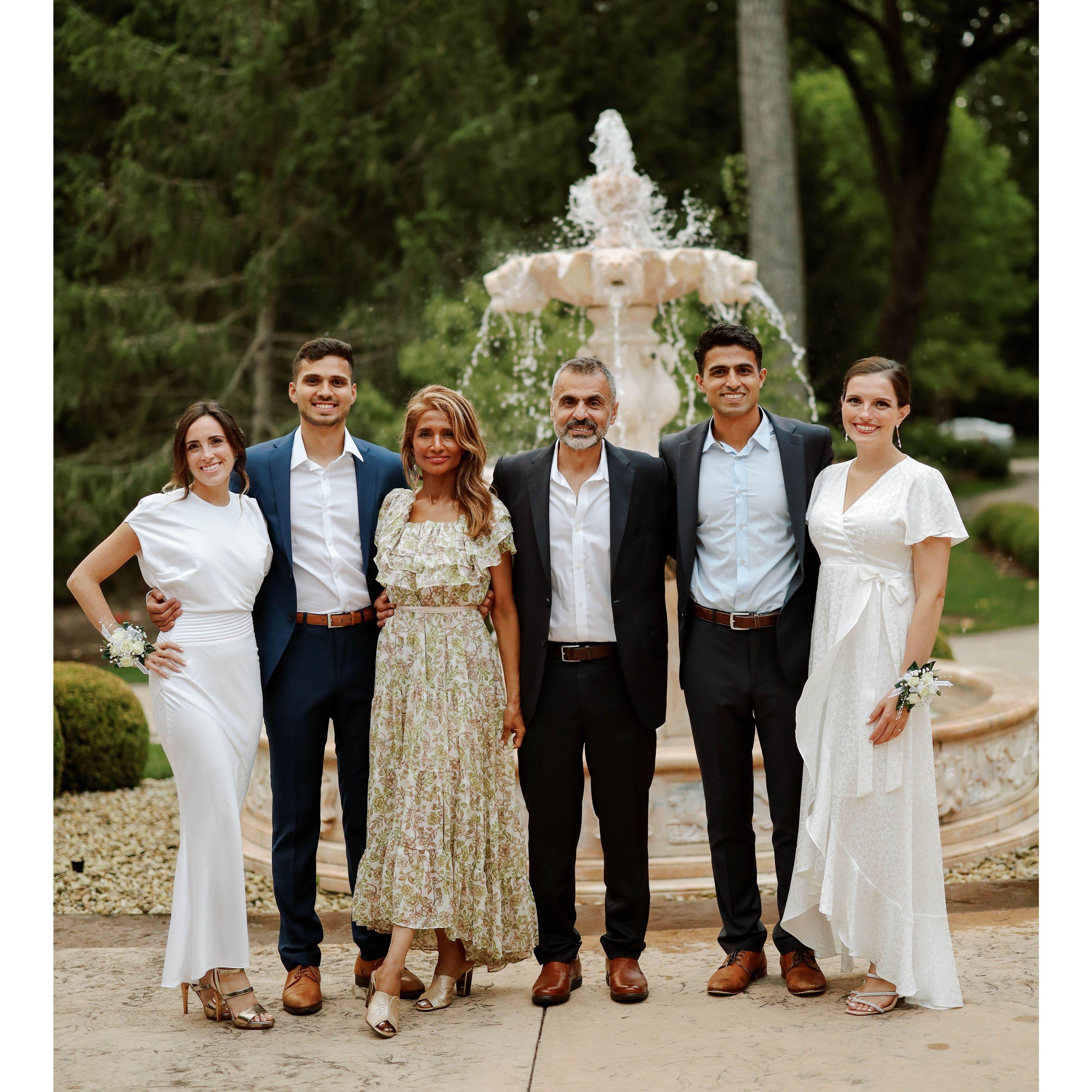 Bijan's parents held a joint engagement party for Rebecca, Bijan, Arjan, and Emma for their family in Chicago