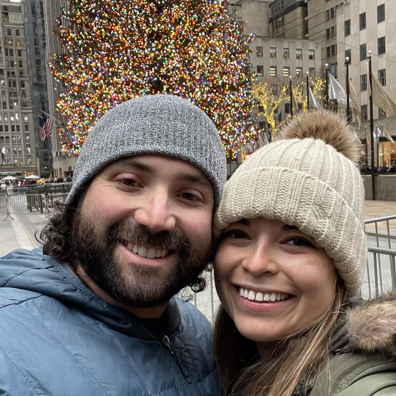 Our first trip to visit our families in NY for the Holidays! Merry Hanukkah!
