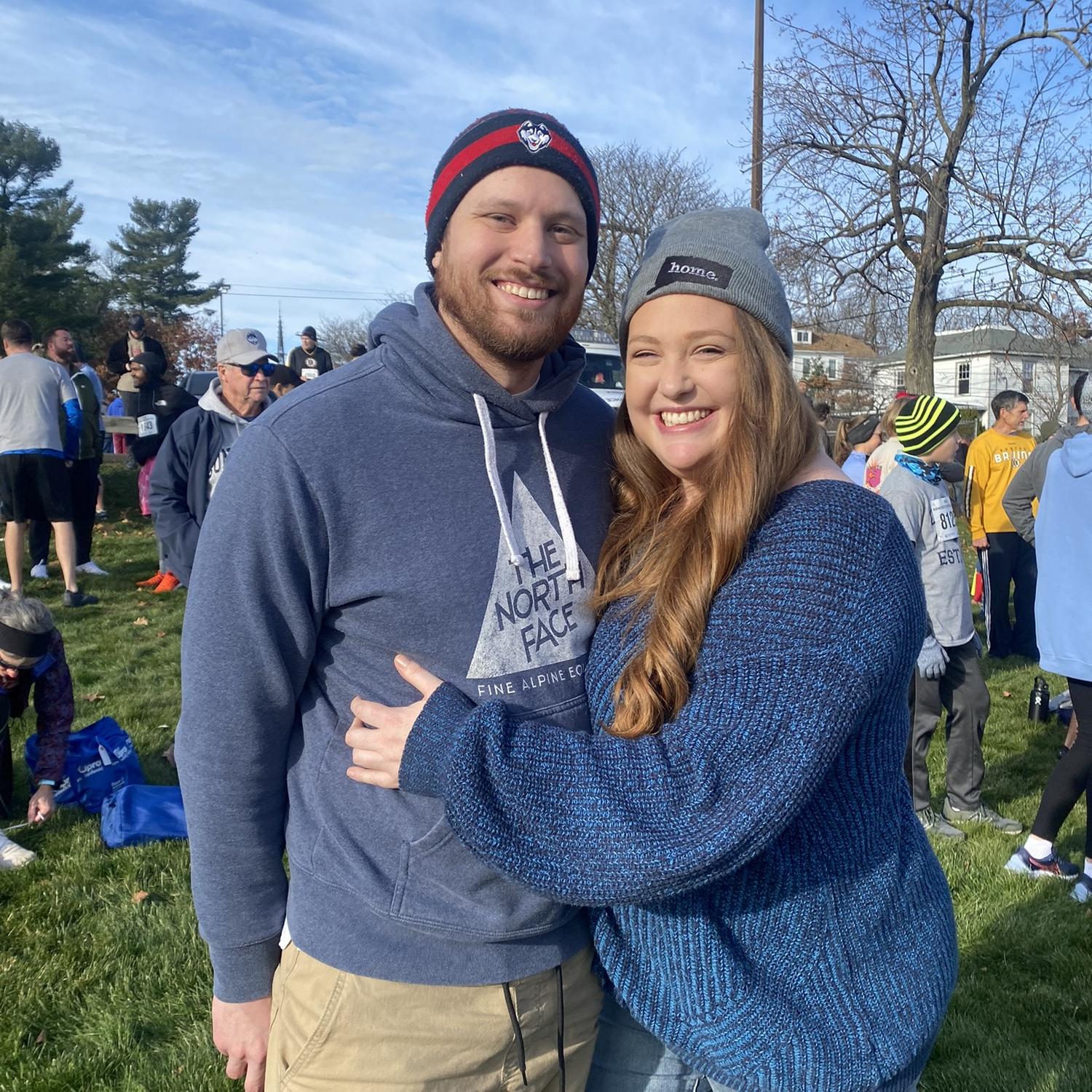 Our first Thanksgiving at the Manchester Road Race