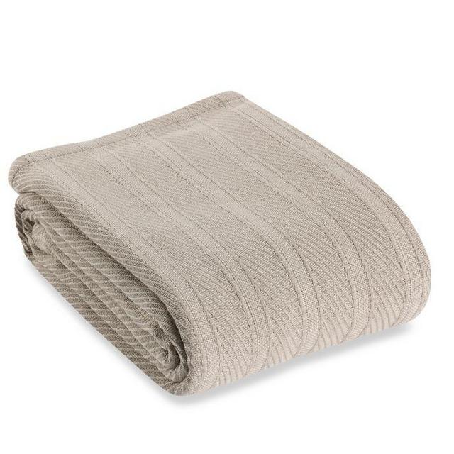 Wamsutta® Classic HomeGrown™ Cotton Full/Queen Blanket in Grey