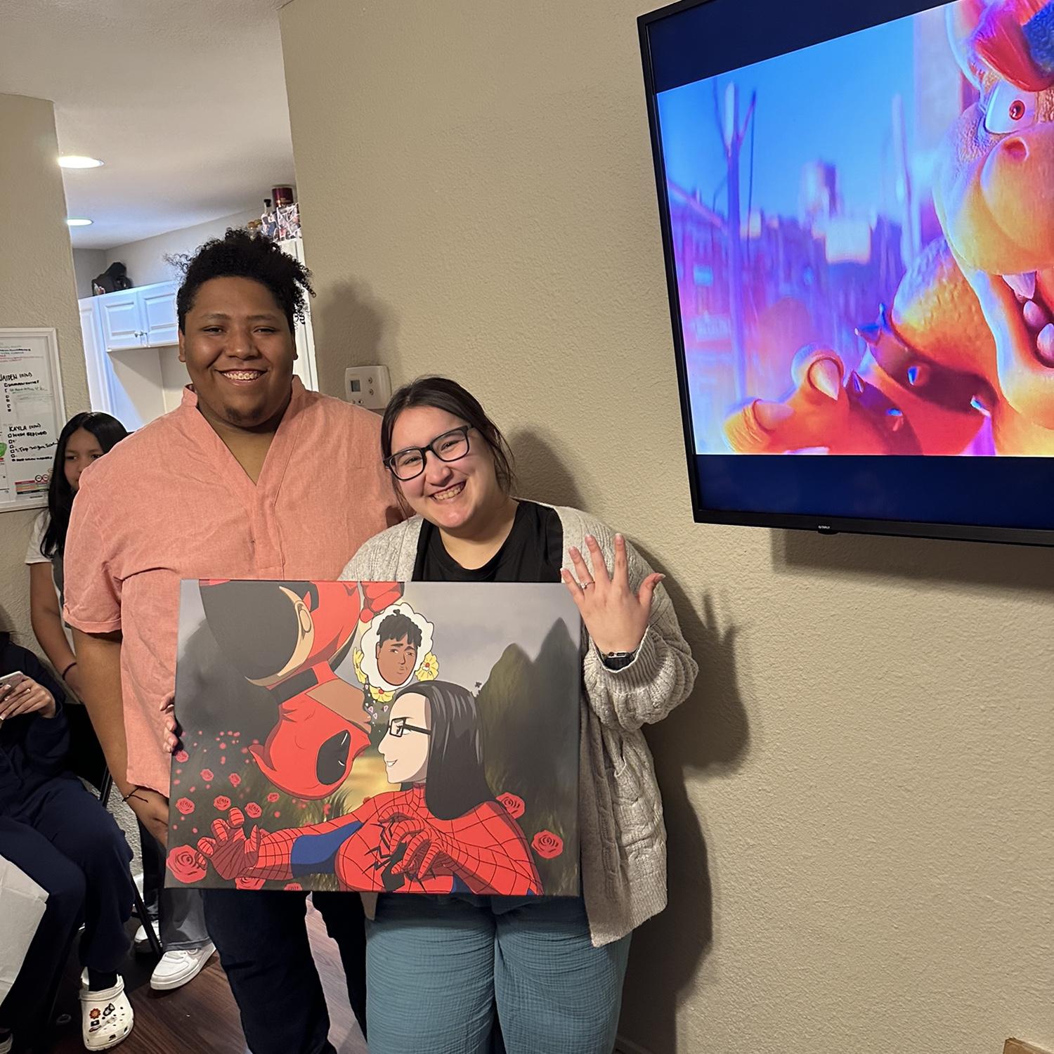 Fun Fact: This was supposed to be our housewarming party, but it was actually a surprise engagement party.